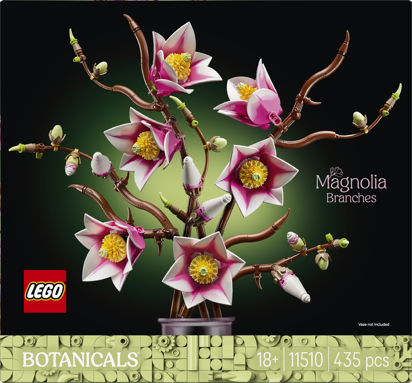 LEGO® Botanicals Magnoliagrenar Blomsterprydnad 11510