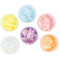 Glitter clay, mixade färger, 6x20 ml/ 1 förp.