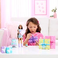 Barbie, Party Unboxed Brunt Hår