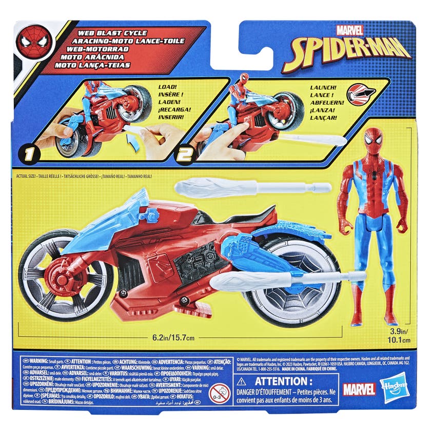 Spiderman, 4In Vehicle And Figure