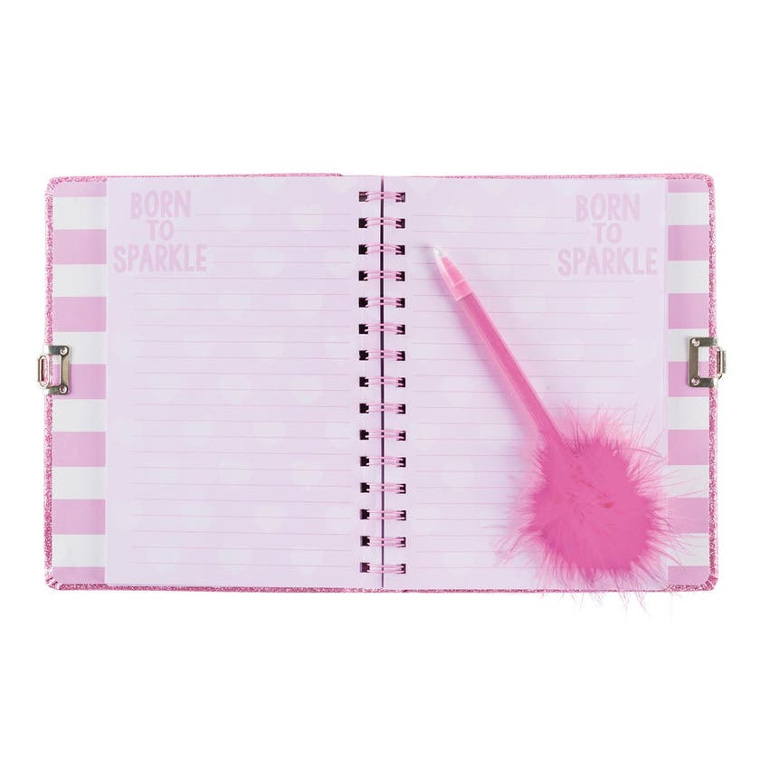 Make it Real, Born To Sparkle Glitter Journal And Pen