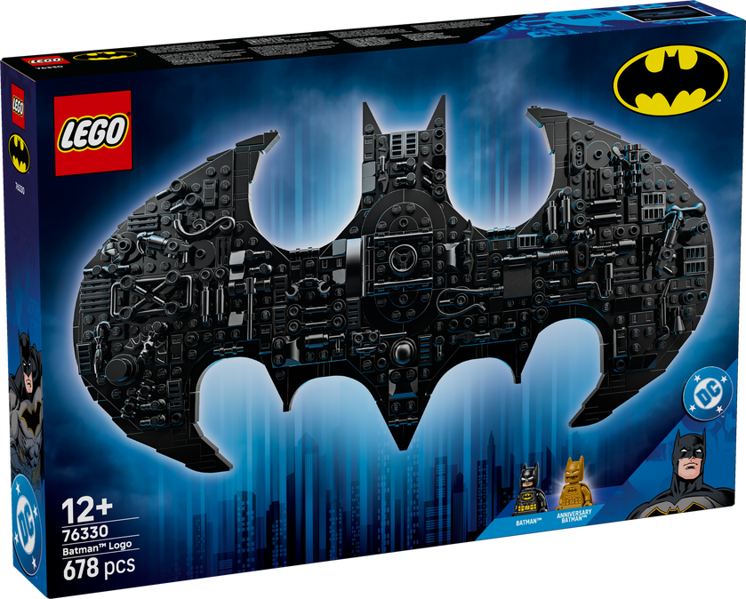 LEGO® DC Batman™: Batman logotyp, Byggleksak med syperhjälte 76330