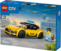LEGO® City Gul taxi – Modellbilsset med 2 minifigurer 60487