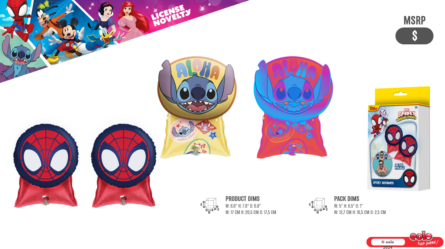 Disney 3D Arm Bands, Stitch