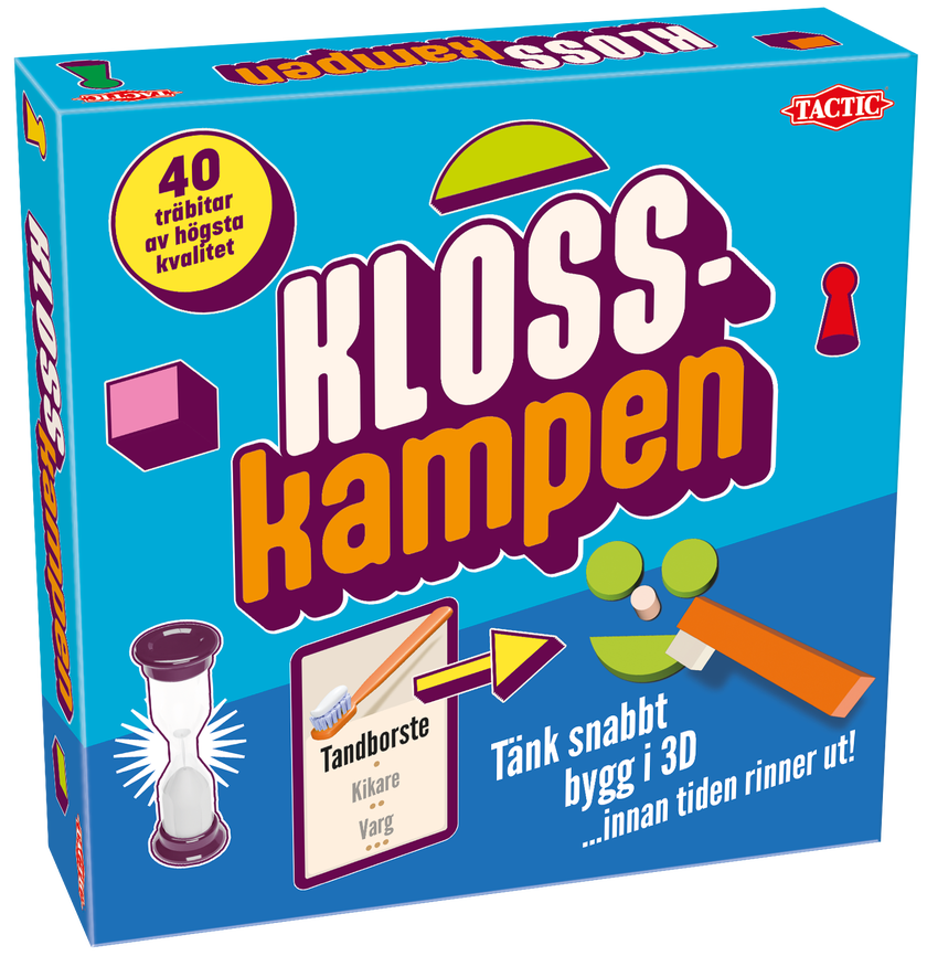 Klosskampen Skapande-spel med träklossar