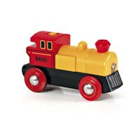 BRIO, Batteridrivet lok, röd/gul