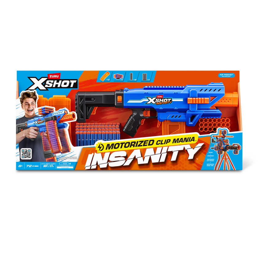 XSHOT Insanity Motorised Clip Blaster