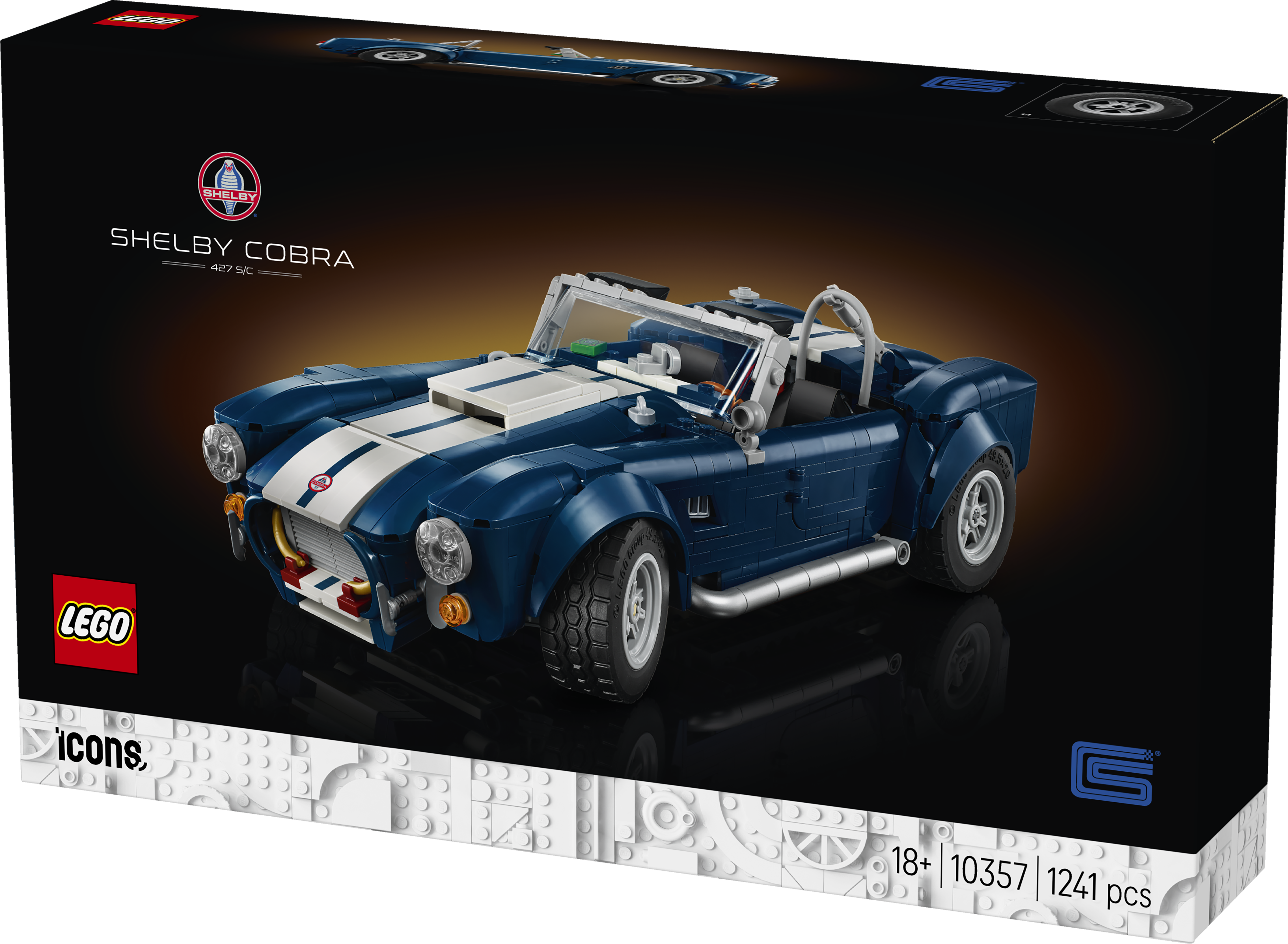 LEGO® Icons Shelby Cobra 427 S/C Bilset med samlarmodell för vuxna 10357