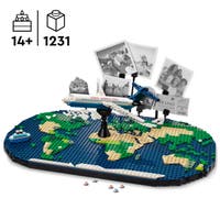 Reseminnen LEGO® Reseminnen Bygg- och lekset med världskarta 41838
