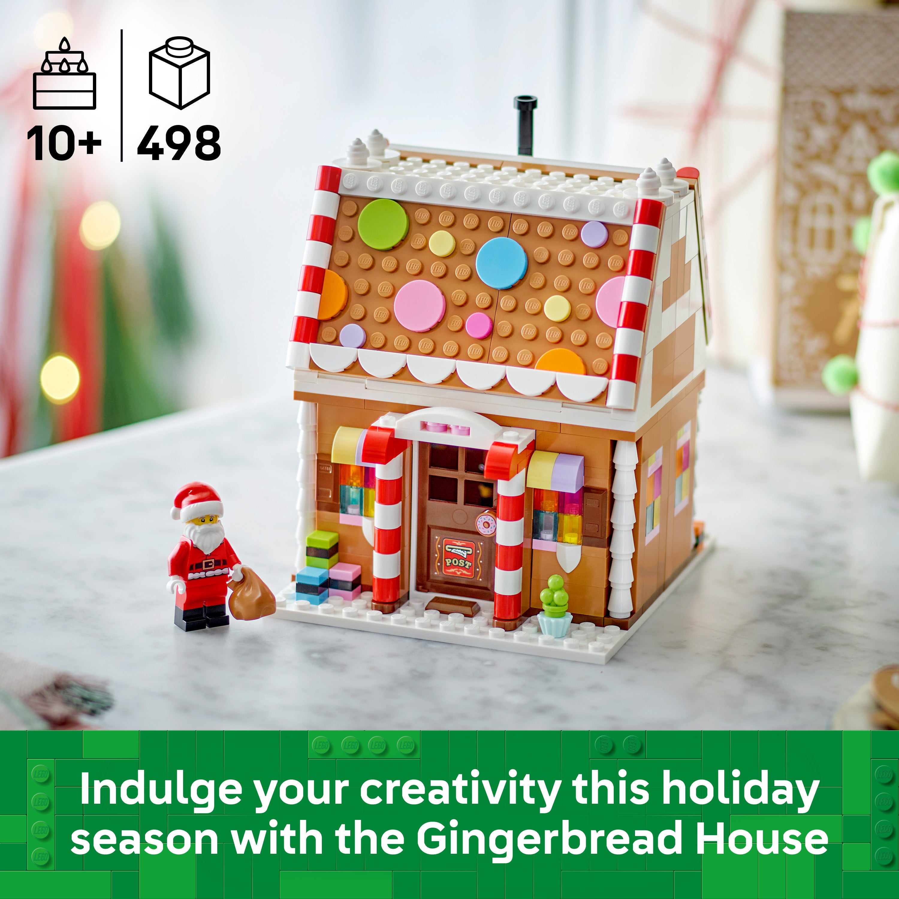 LEGO® Iconic Juligt pepparkakshus 40809