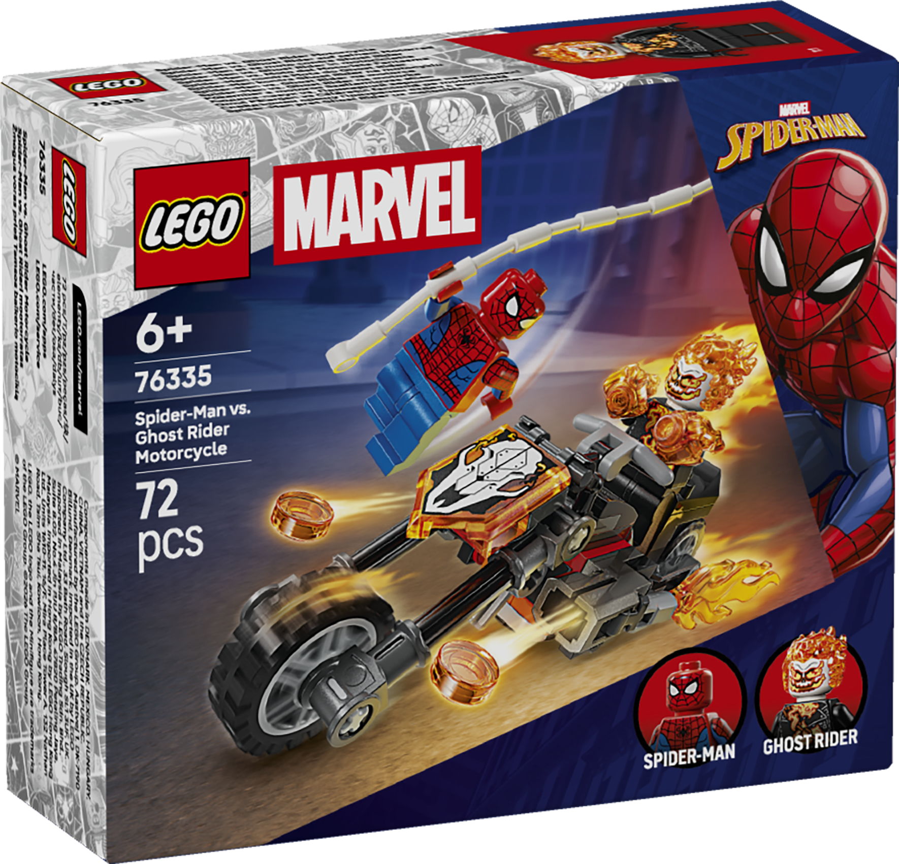 LEGO® | Marvel Spider-Man mot Ghost Rider på motorcykel 76335