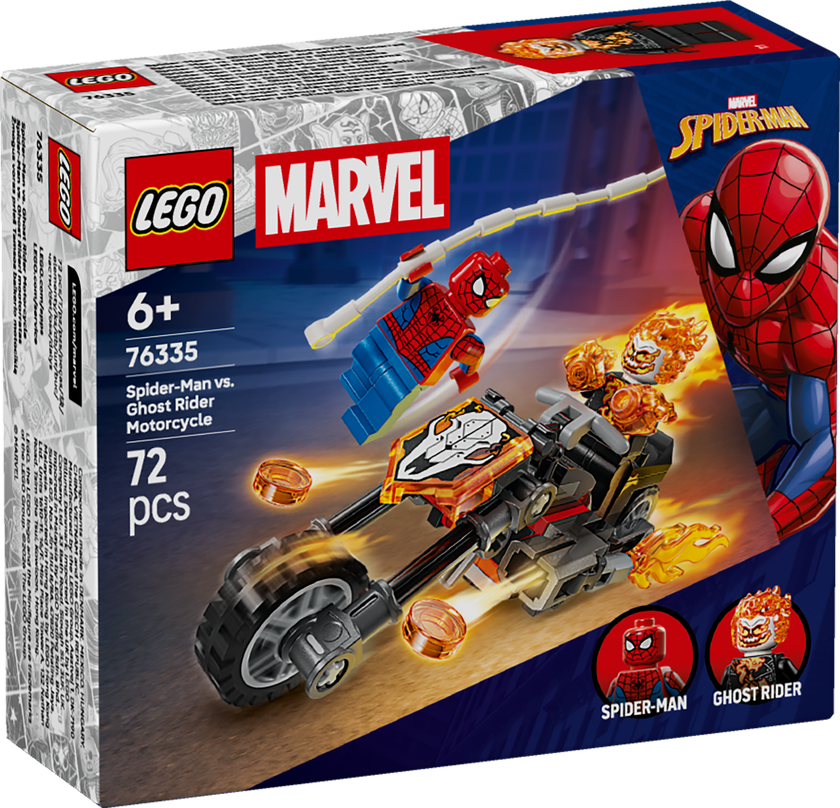 LEGO® | Marvel Spider-Man mot Ghost Rider på motorcykel 76335
