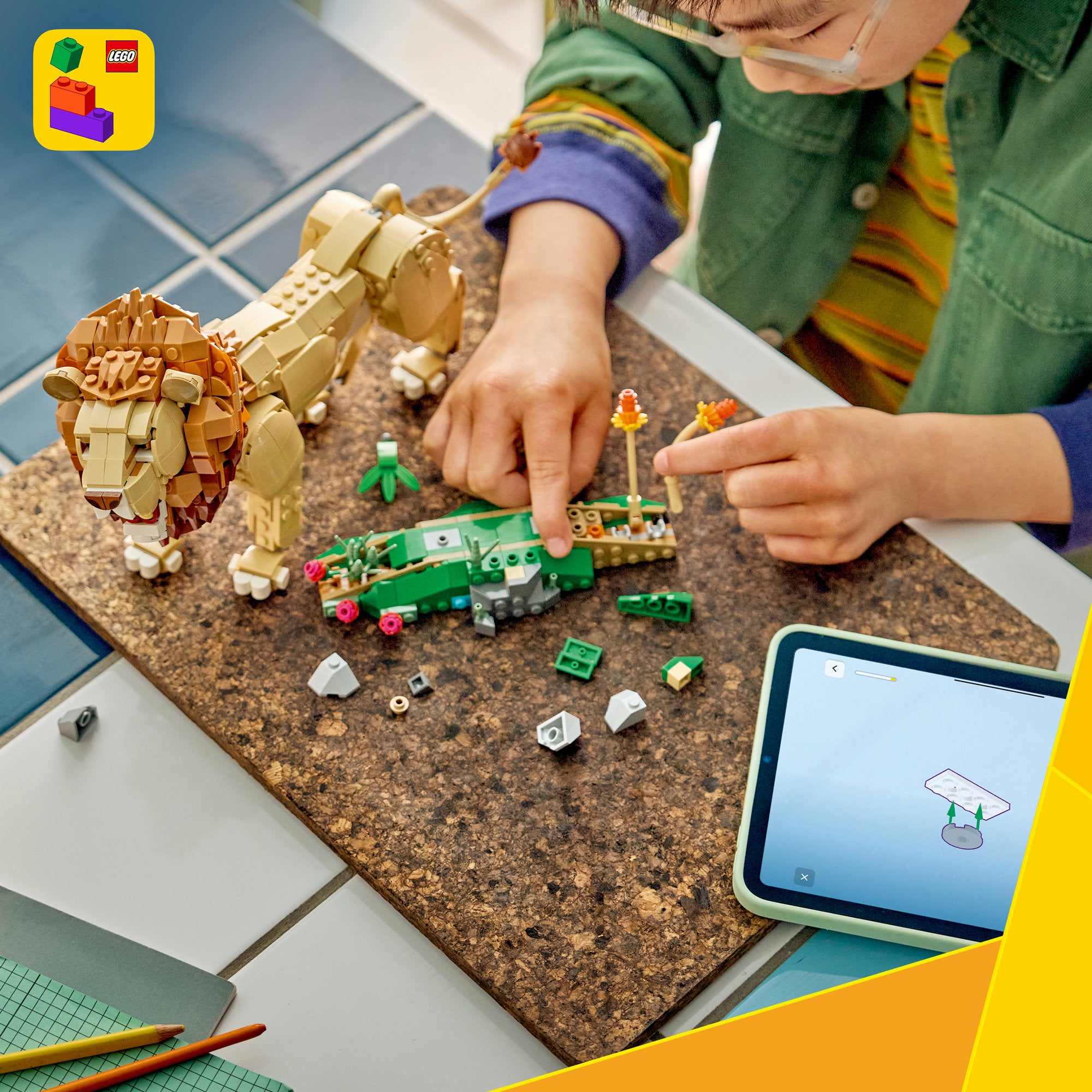 LEGO® Creator 3-i-1 Vilda djur: Majestätiskt lejon Leksak 31386
