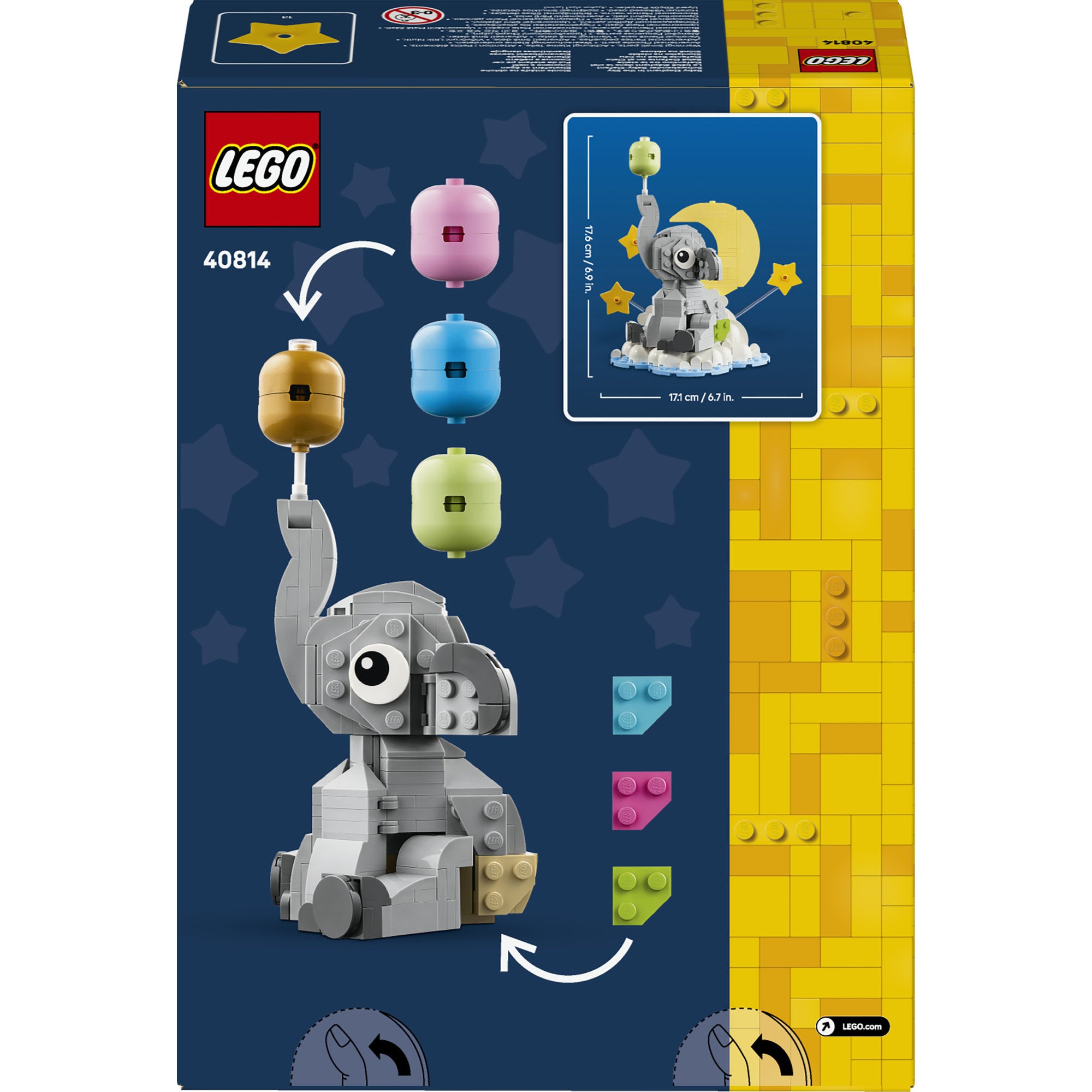 LEGO® Elefantunge på ett moln Uppvisningspresent till nyblivna föräldrar 40814