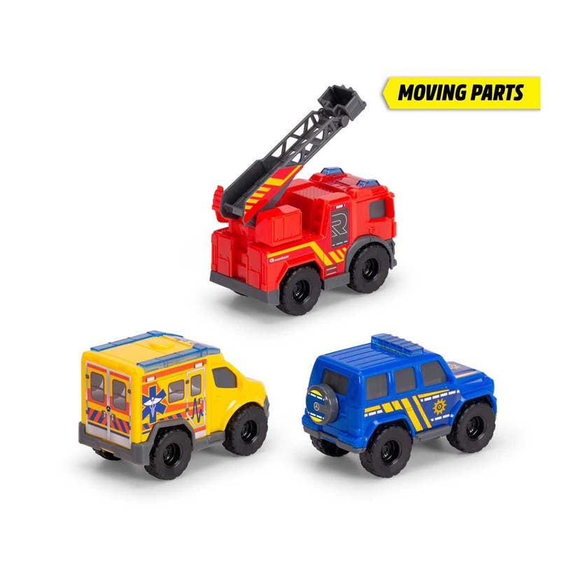 Dickie Toys 3-Pack Mini Räddningsfordon