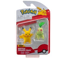 Pokemon, Battle Figure Chikorita And Pikachu