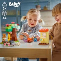LEGO® DUPLO® Bluey Pizzatjejer med Muffin och Bluey 10469