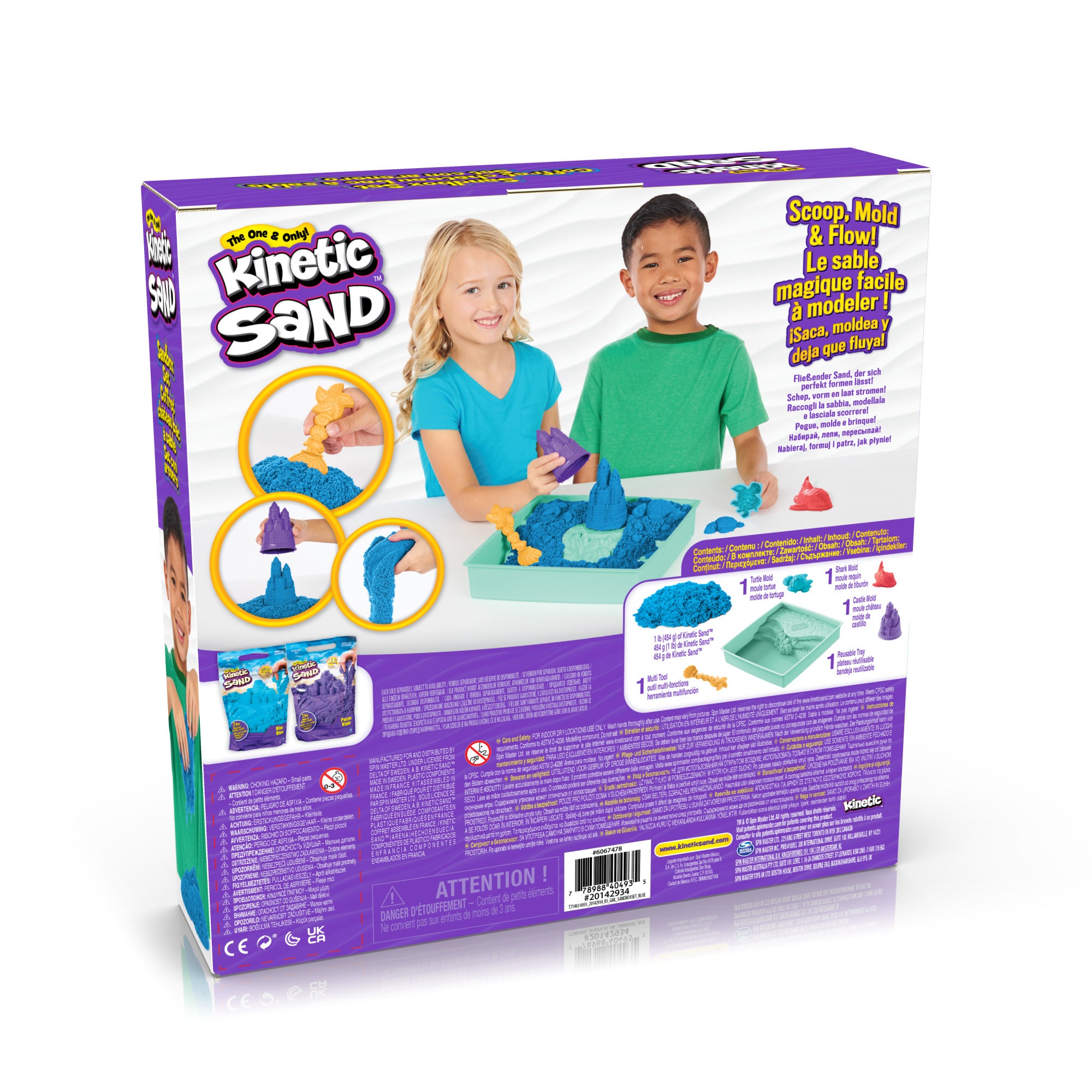 Kinetic Sand, Sandbox Set – blå