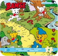 Bamse Knappussel av Trä, 4 bitar