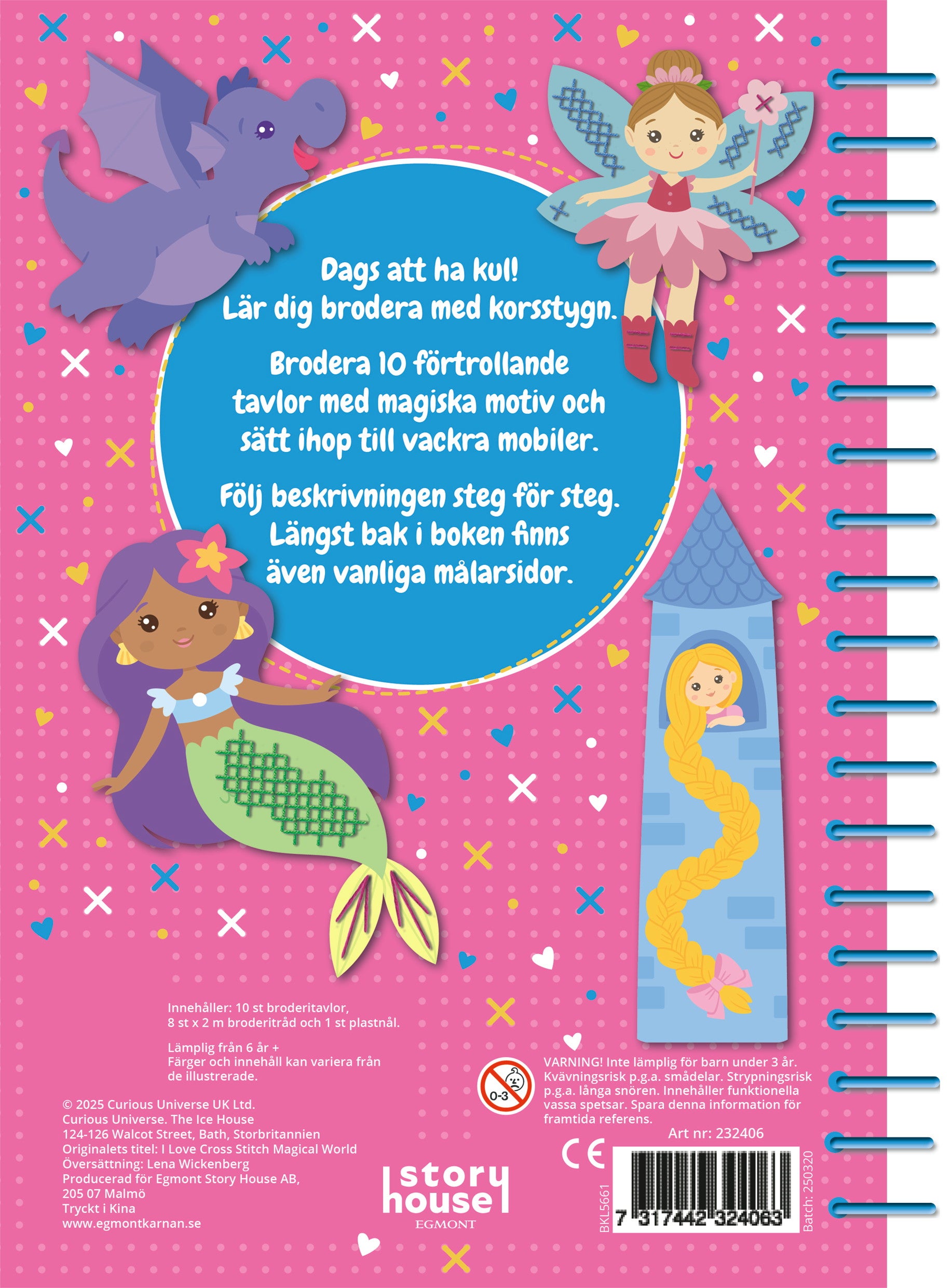 Pysselbok Brodera med korsstygn