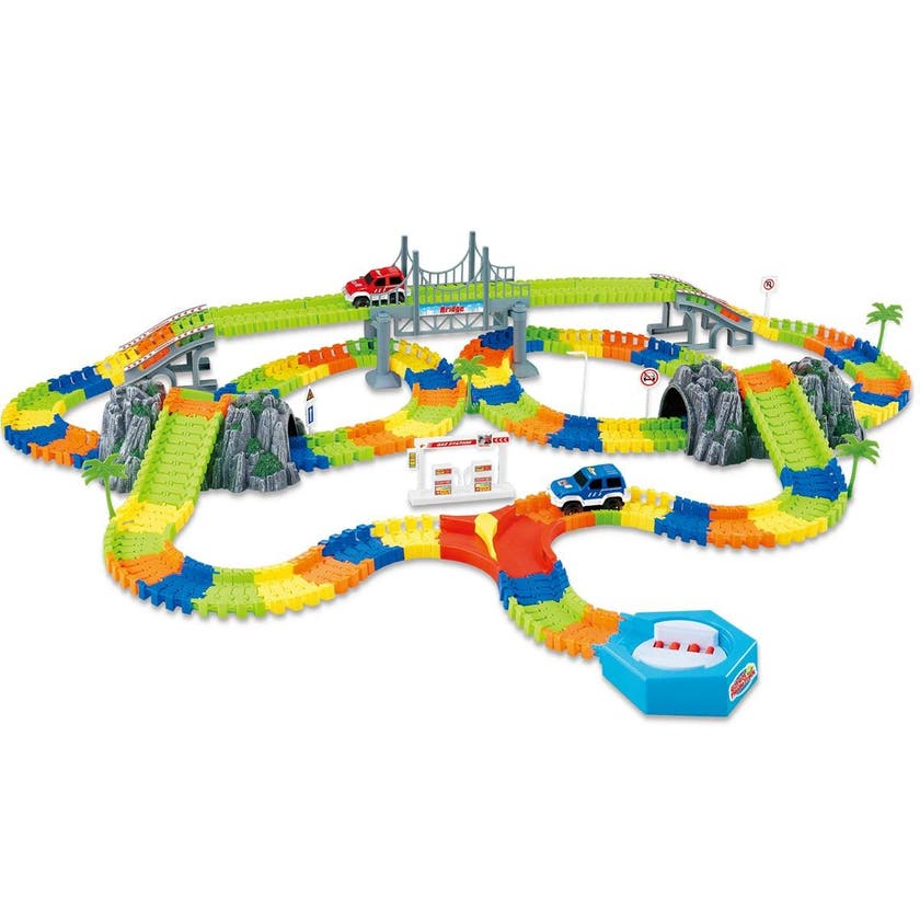 Clixtracks, Bilbana med 240 delar & 2 bilar