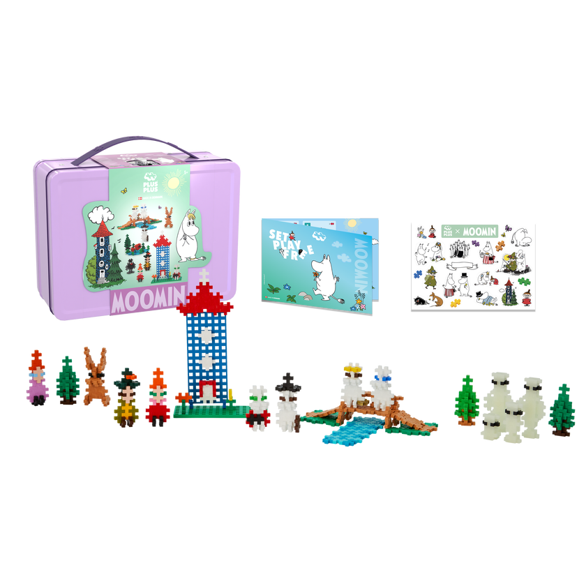 Plus-Plus Moomin Valley lila plåtbox