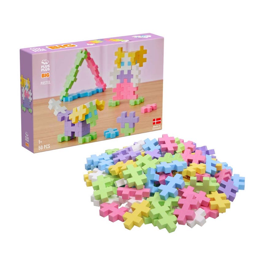 Plus-Plus, BIG Pastel Mix, 50 delar