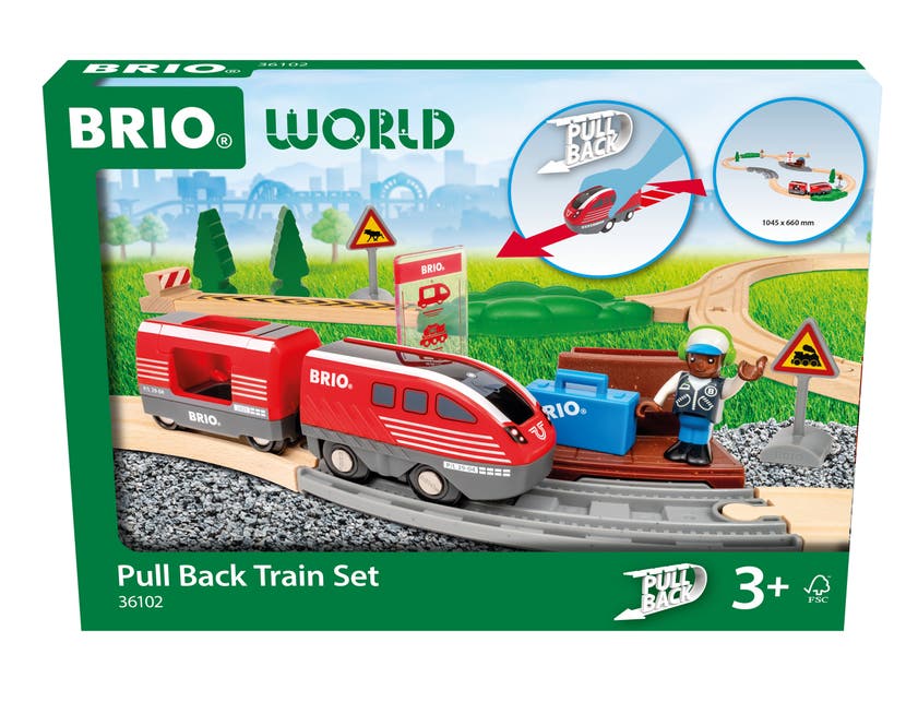 BRIO - Pull Back Train Set
