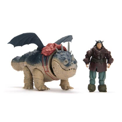 WEBBFYND Dragons Movie Viking & Dragon, Gronckle&Fishlegs