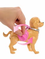 Barbie Walk & Potty Pup med docka och gående valp