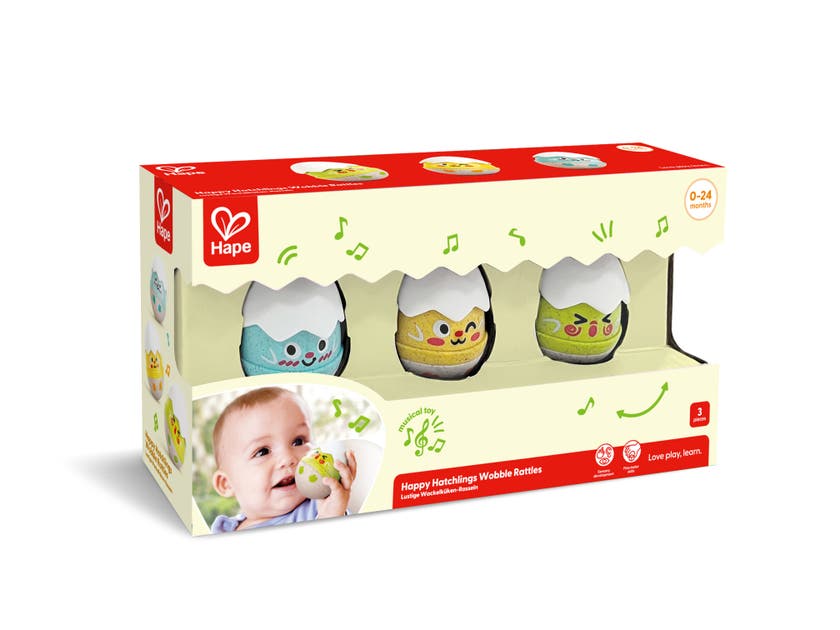 Hape, Set med vippande, skallrande ägg