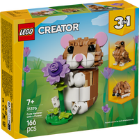 LEGO® Creator 3-i-1 Söt hamster med blomma Leksak 31376