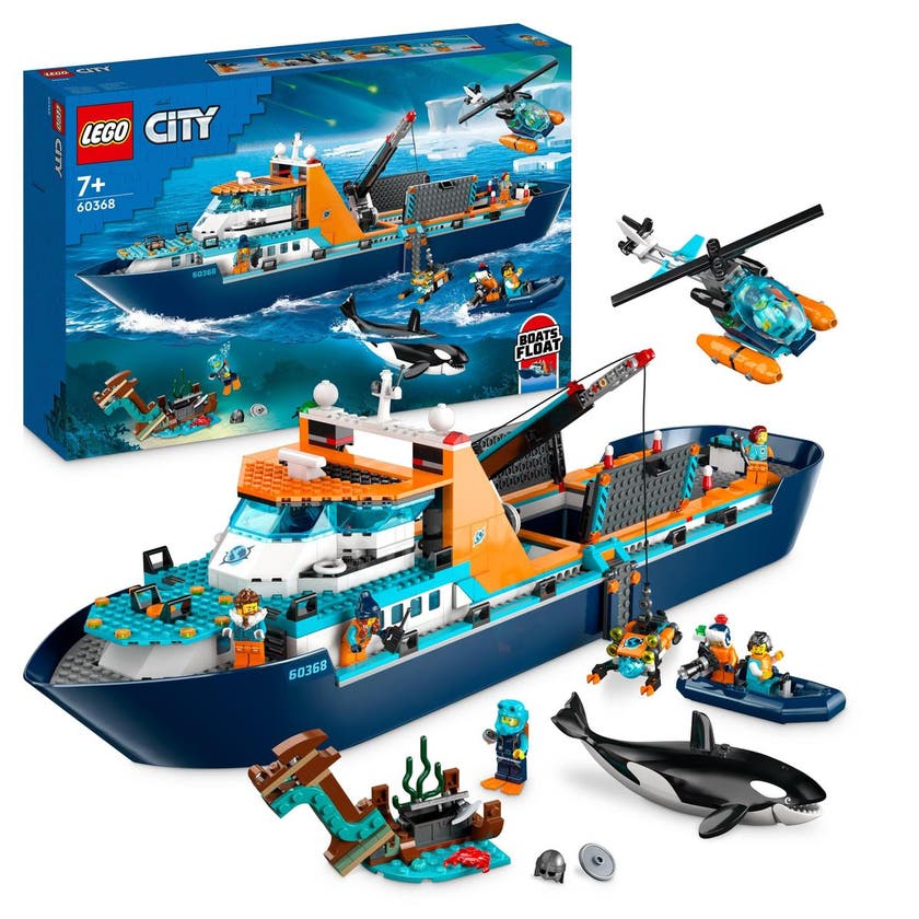 LEGO City 60368, Polarutforskare och skepp