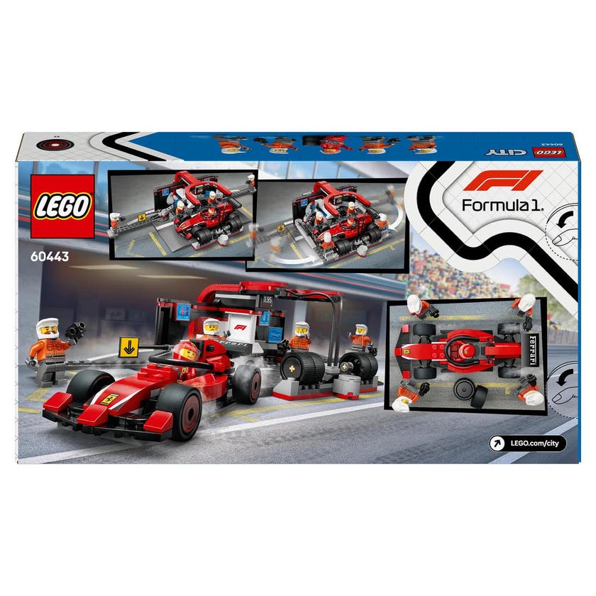 LEGO City Formula 1 60443, F1® depåstopp & depåteam med Ferrari bil