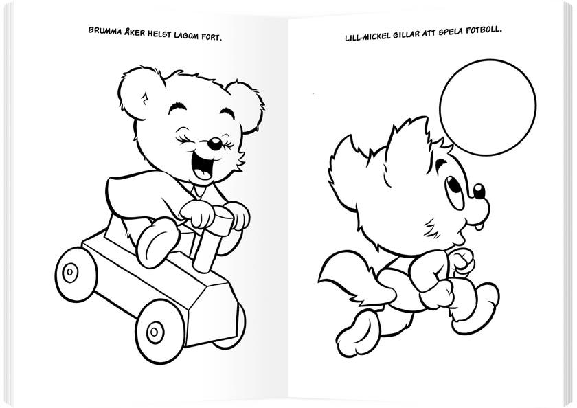 Bamses målarbok för de minsta