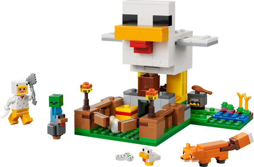 LEGO® Minecraft® Hönsgård - Byggleksak med speltema 21585