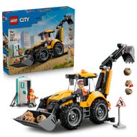 LEGO® City Gul grävlastare – Leksak med byggfordon 60480