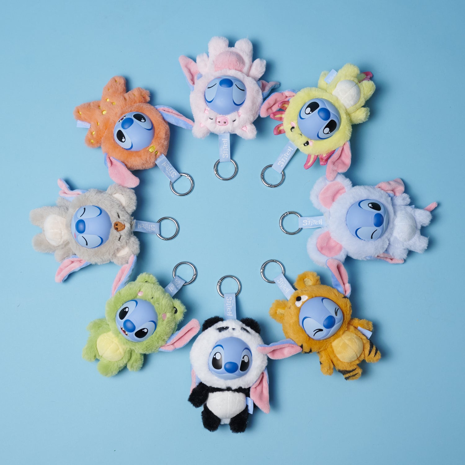 Disney YuYus Stitch Mystery Plush nyckelring 12 cm