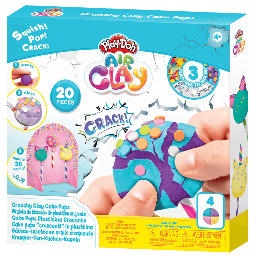 Play-Doh, Air Clay Crackle Surprise 3 Cake Pops
