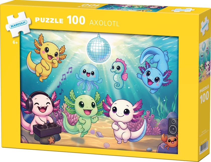 Kärnan Axolotl pussel 100 delar