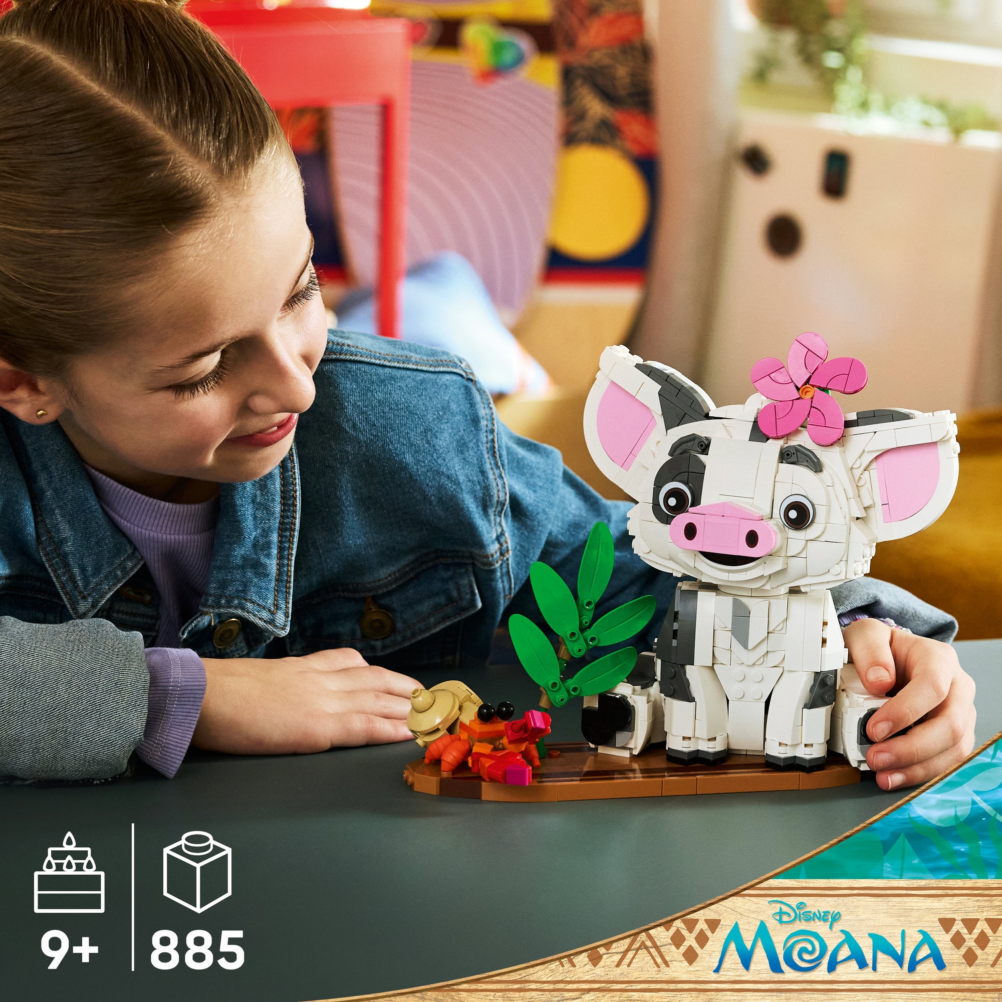LEGO® │ Disney Vaiana Pua Byggleksak med grisprydnad 43292