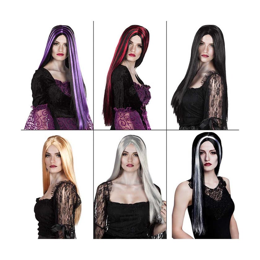 Halloween, Witch Wig 1 Pc, Assorted Product 6 Different Types