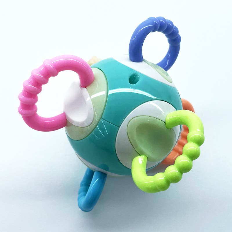 KID, Bitring Molar grovmaskig ljusblå/rosa/grön/gul/orange