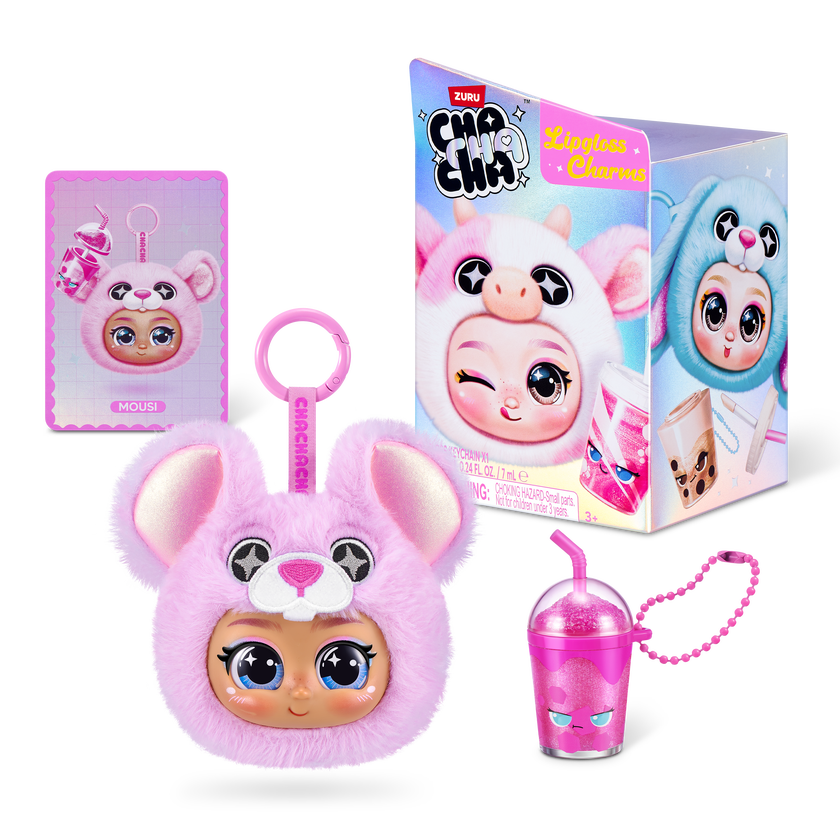 Cha Cha Cha Character Lipgloss Nyckelring