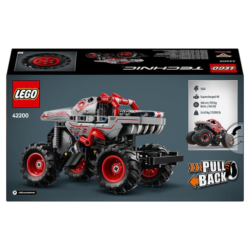 LEGO Technic 42200, Monster Jam™ ThunderROARus™ med pull-back