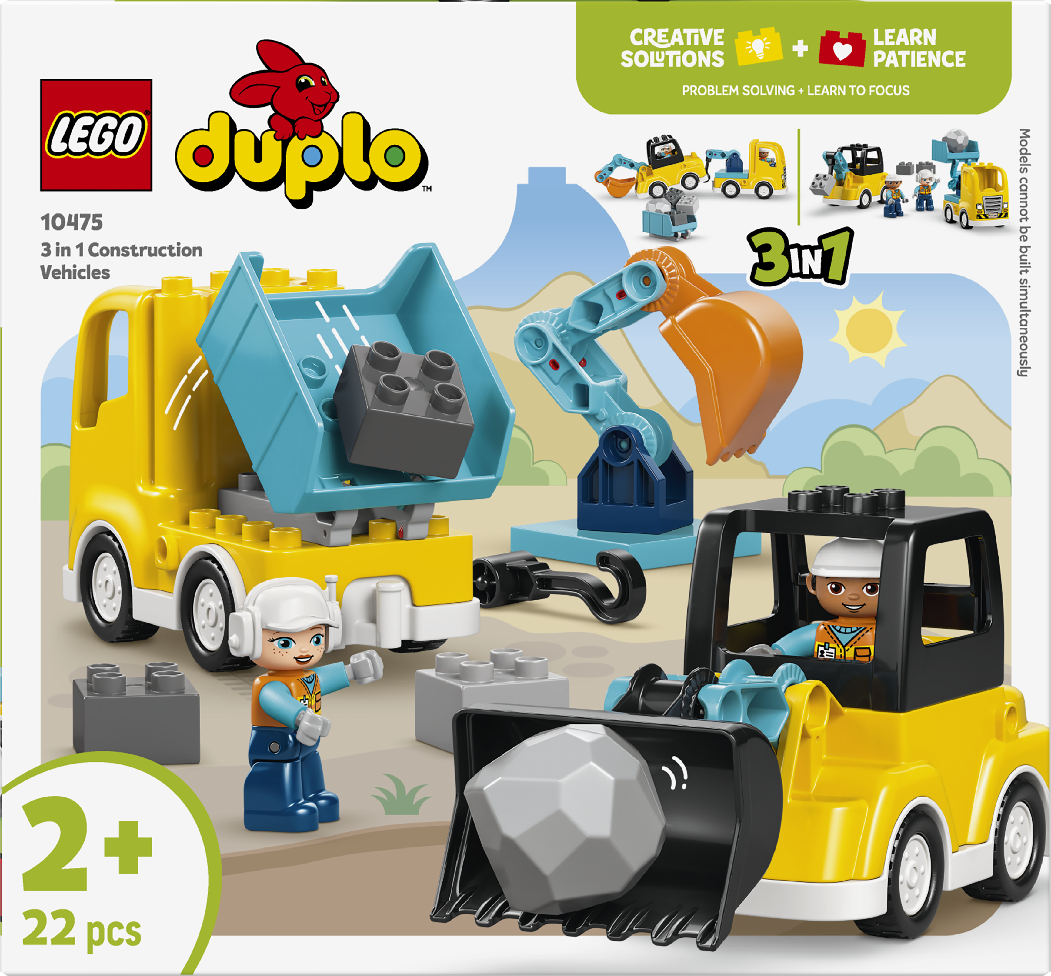 LEGO® DUPLO® Town 3 i 1 Byggfordon Leksaker 10475