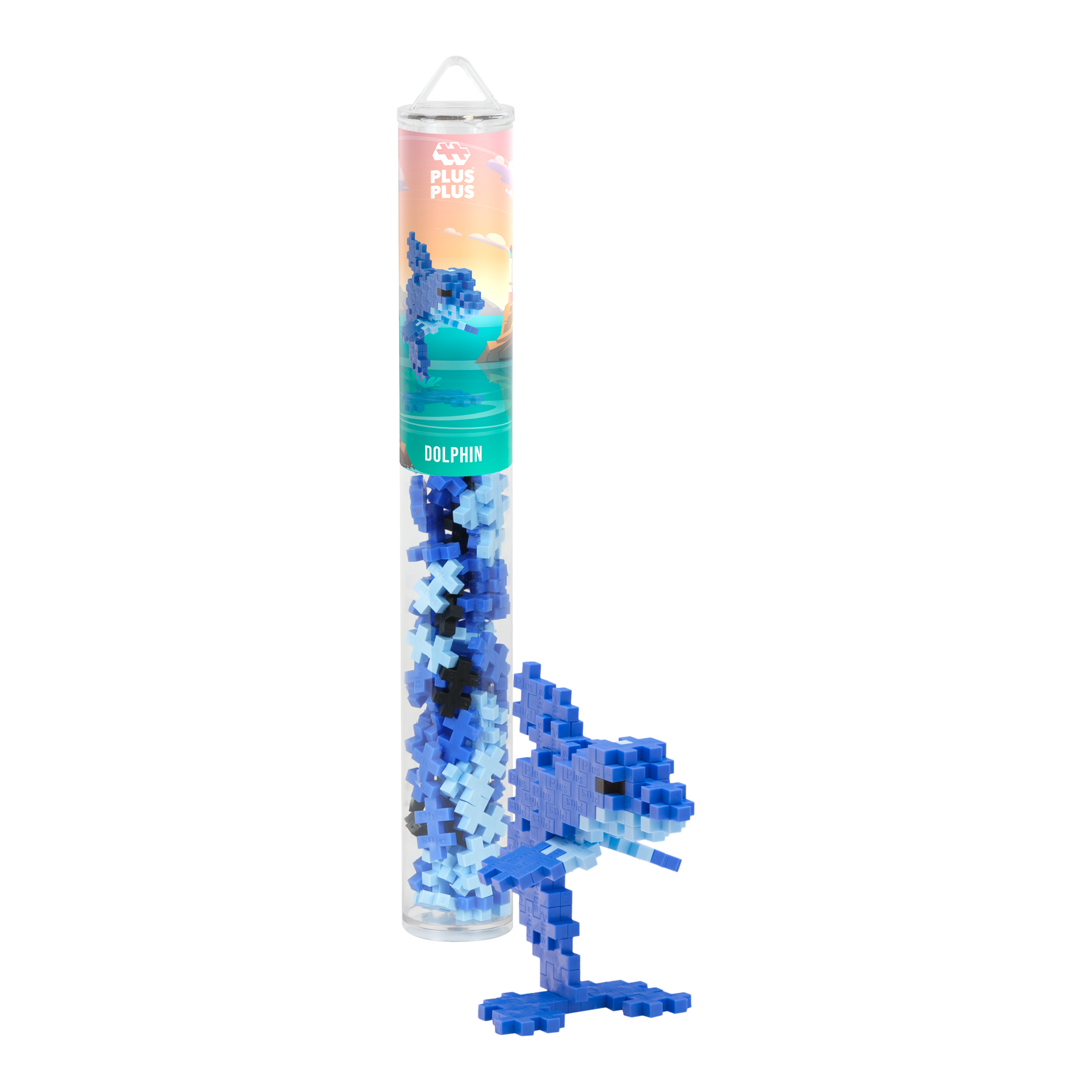 Plus-Plus - Dolphin / 100 pcs Tube