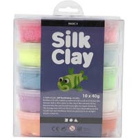 Silk Clay®, mixade färger, Basic 2, 10x40 g
