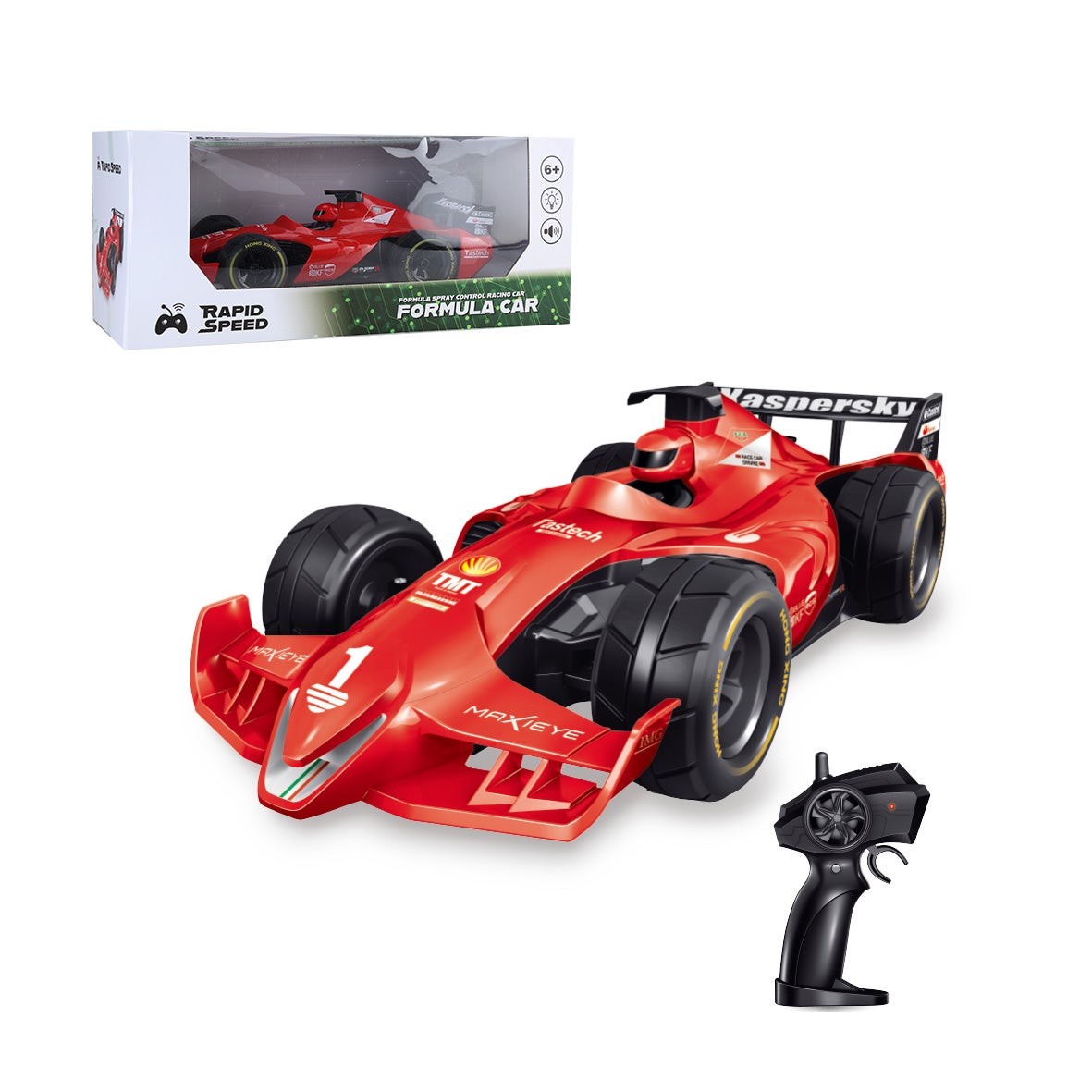 Rapid Speed R/C Formula bil röd - Lekia.se