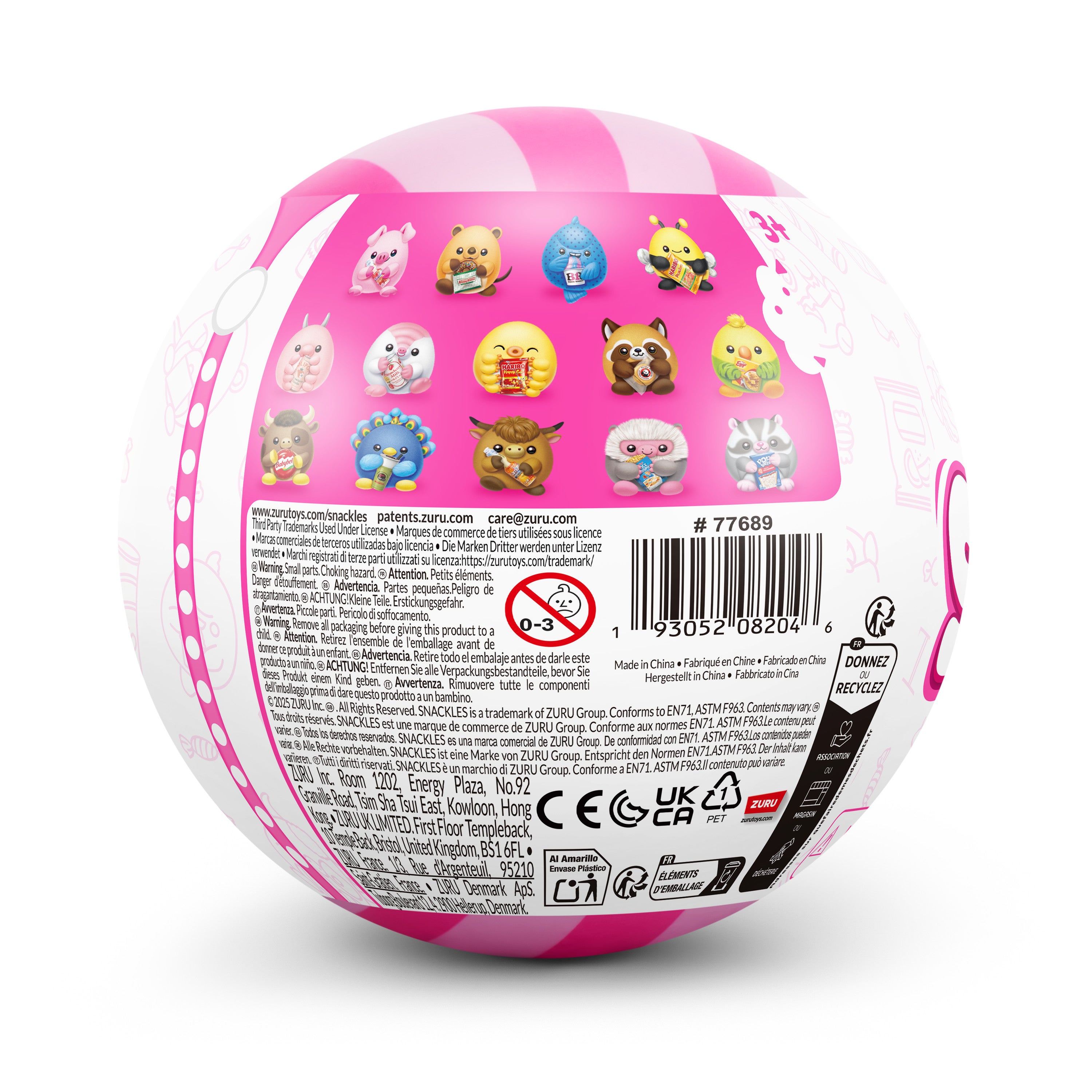 Snackles S3 Core Licensed Capsule 5"